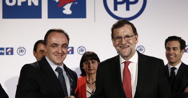 Foto: Javier Esparza y Mariano Rajoy. (EFE)