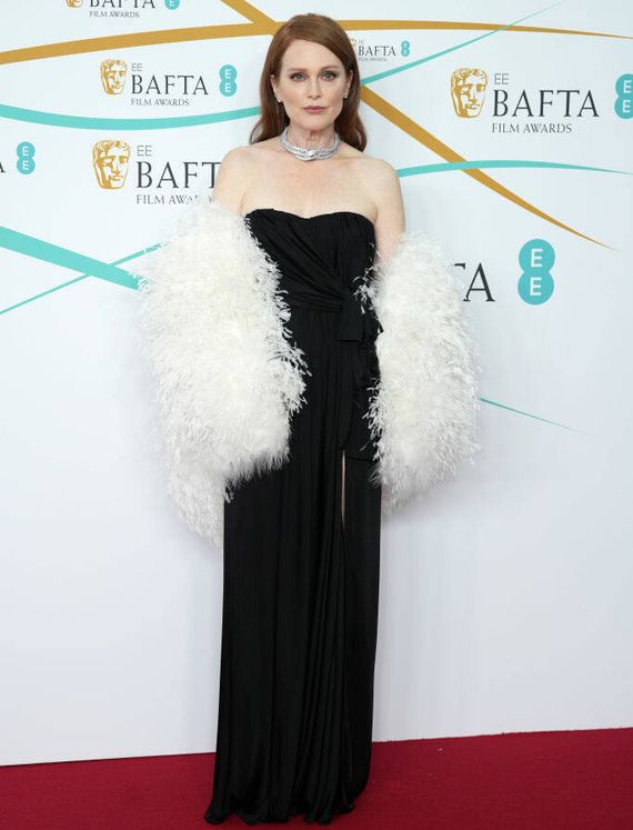 Julianne Moore en los Premios Bafta 2023. (Getty Images)
