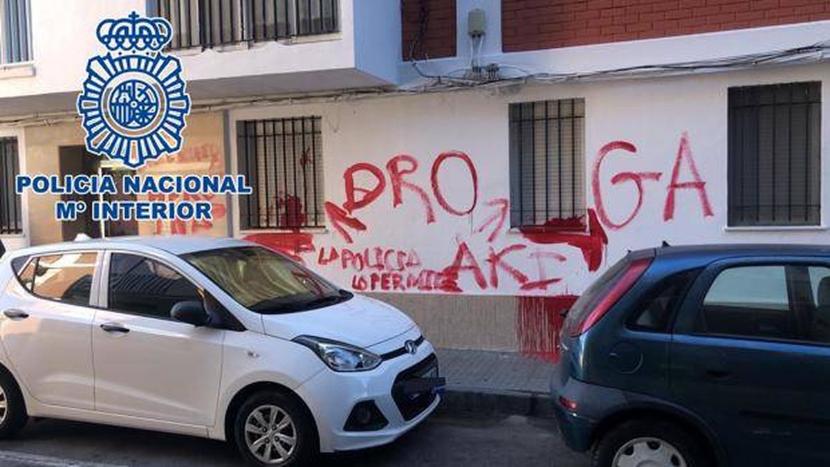 "Se vende droga aki": el grafiti que facilitó a la Policía la detención de un camello en Cádiz