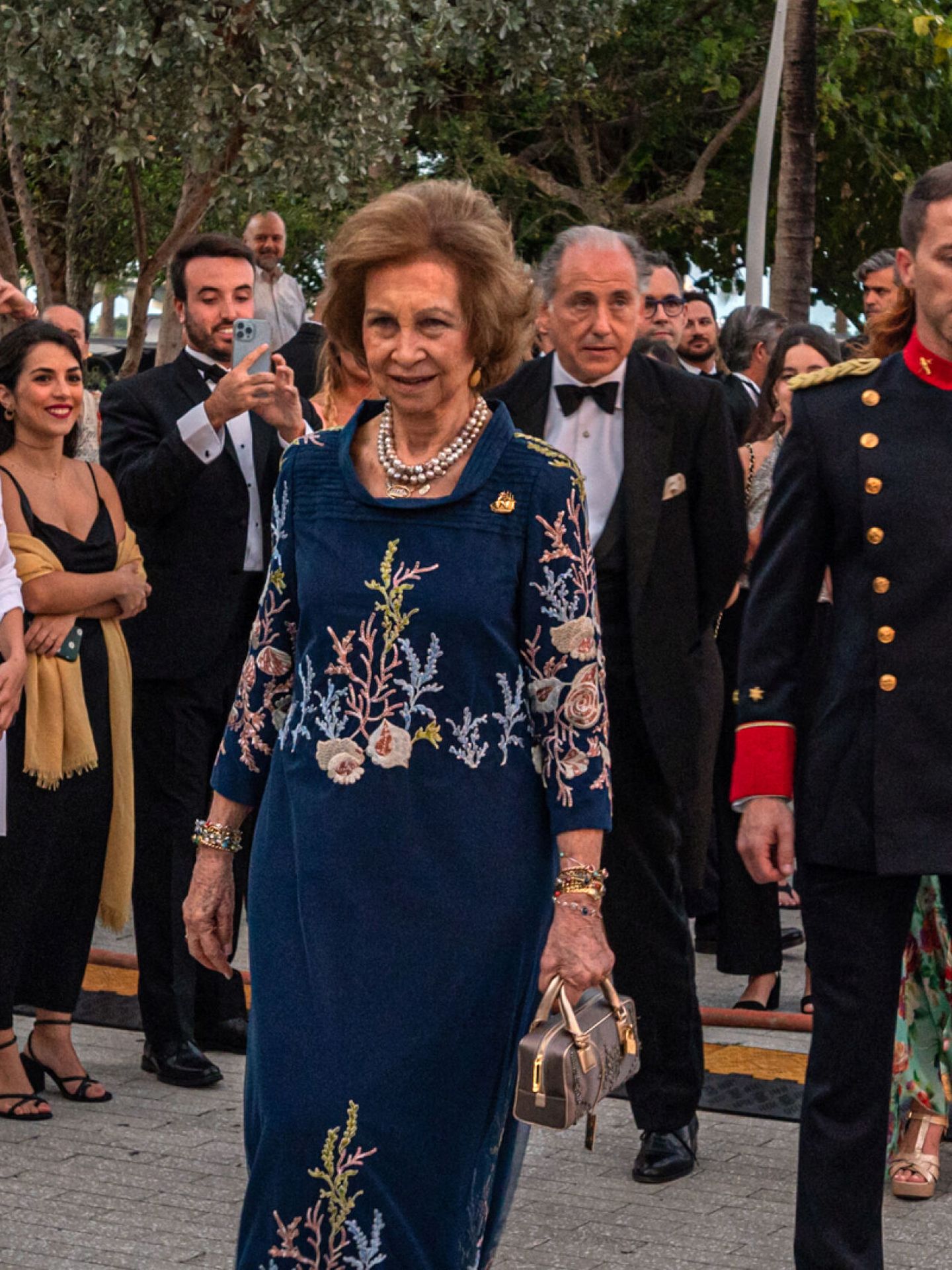 La reina Sofía, durante el acto. (EFE/Giorgio Viera)