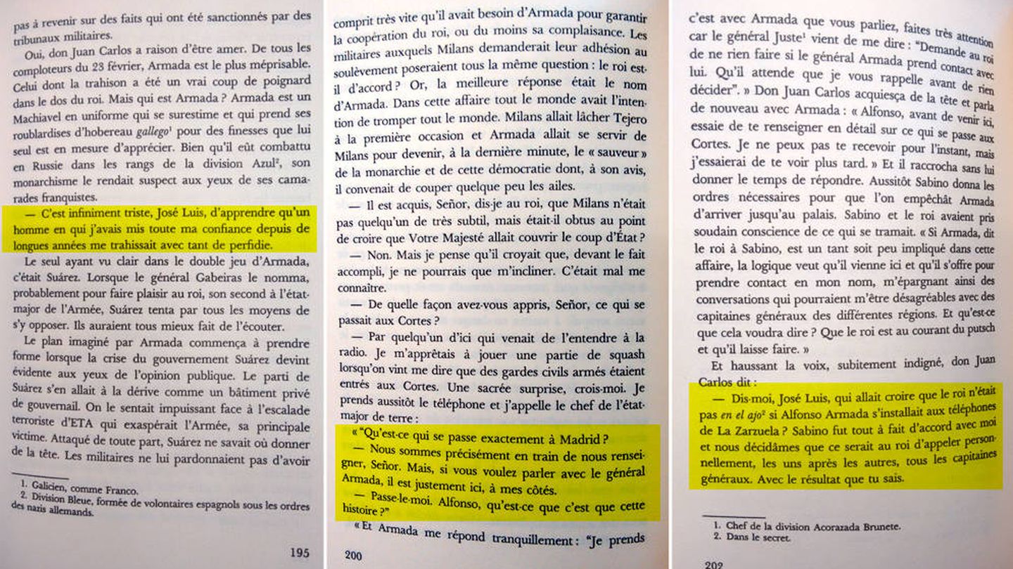 Párrafos de la edición francesa que no aparecen en la edición española.