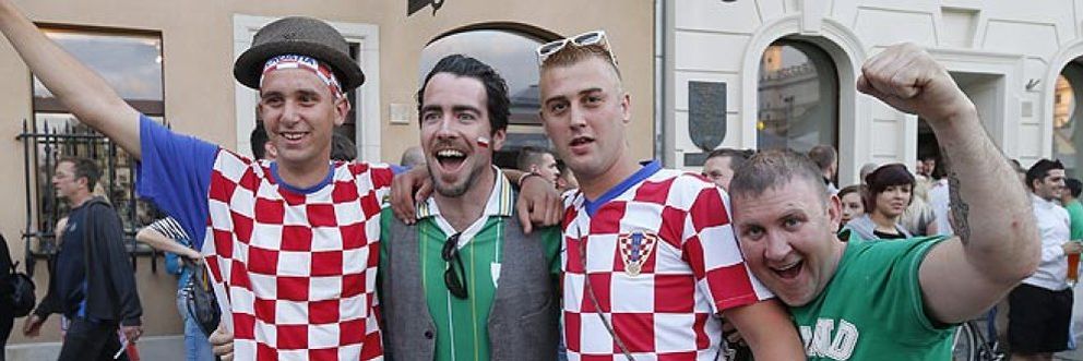 Foto: Así vivimos en 'El Confidencial' el partido entre Irlanda y Croacia
