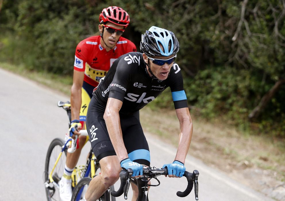 Foto: Alberto Contador y Christopher Froome, durante una etapa (EFE)