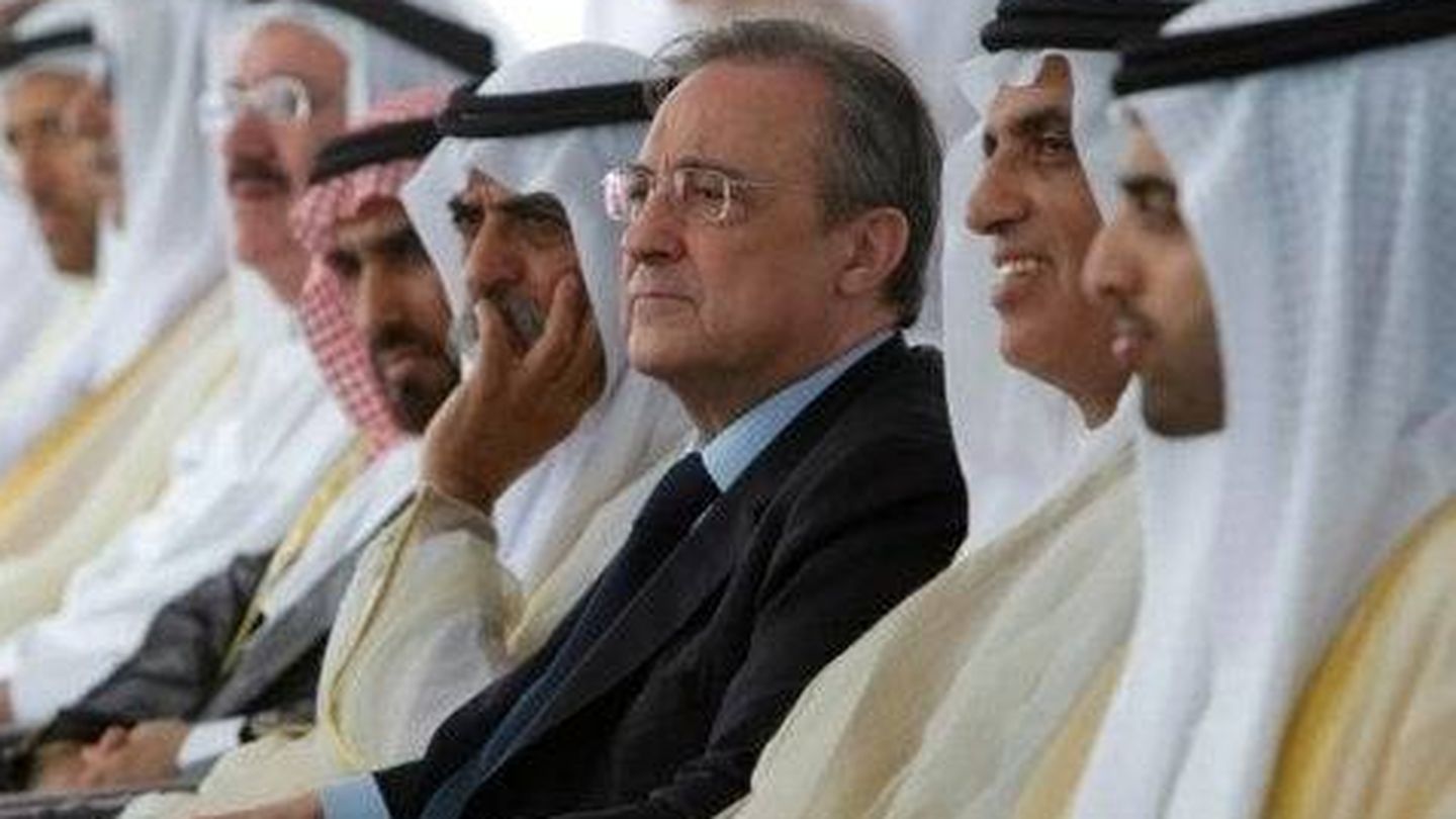 Florentino Pérez, durante una de sus visitas a Arabia Saudí