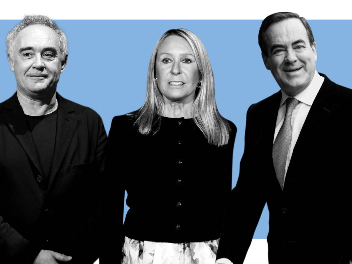Foto: Ferran Adrià, Marina Castaño y José Bono. (Vanitatis)