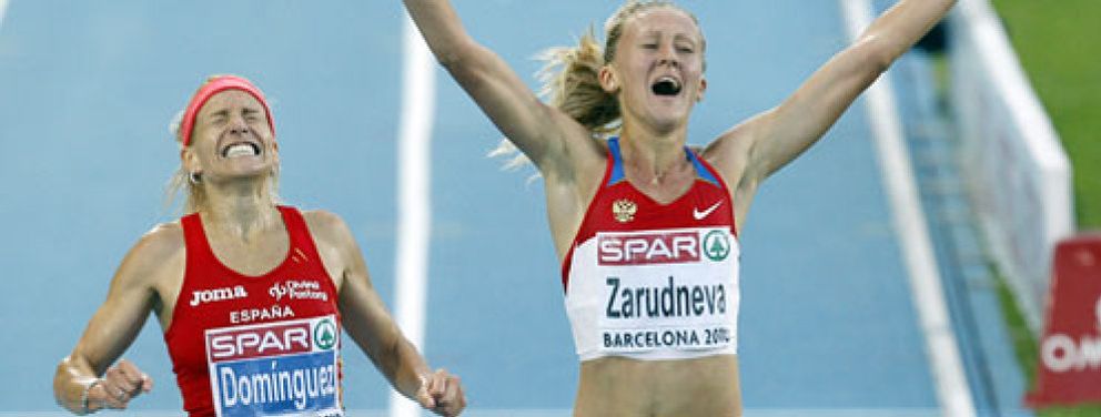 Foto: Marta Domínguez, plata en 3.000 obstáculos, da la primera medalla a España