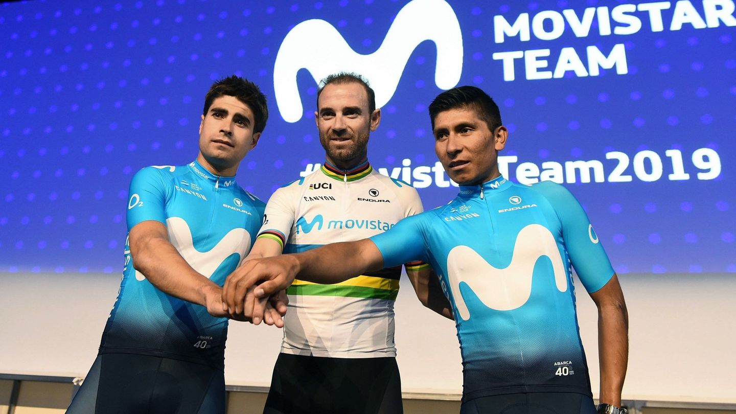 La próxima temporada, Landa, Valverde y Quintana correrán en diferentes equipos. (EFE)