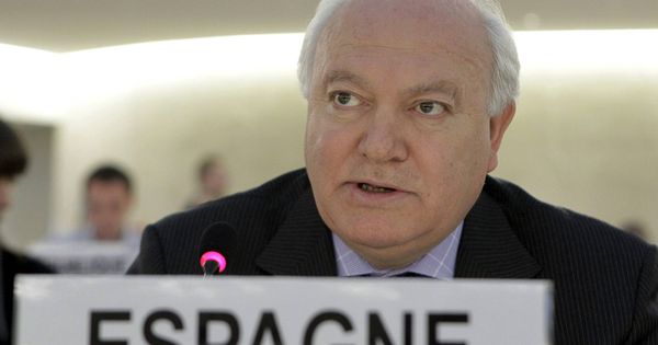 Foto: El exministro Miguel Ángel Moratinos, en el Consejo de Derechos Humanos de la ONU en 2010. (EFE)