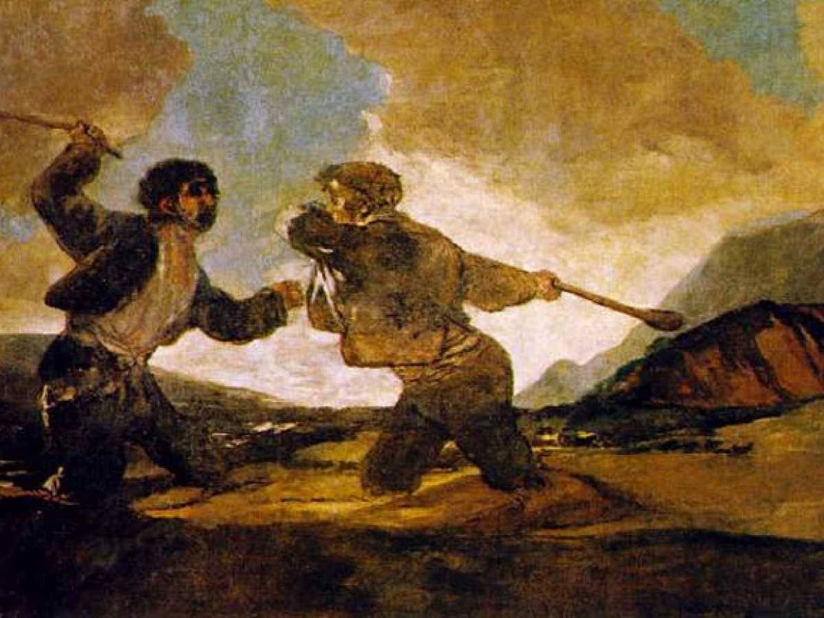Foto: 'Duelo a garrotazos'. (Goya)