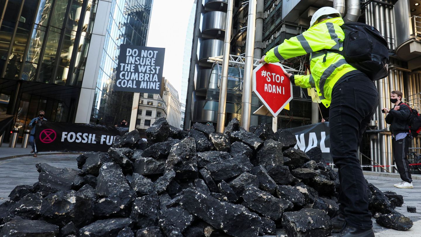 Protesta contra el carbón en Londres. Foto: Reuters