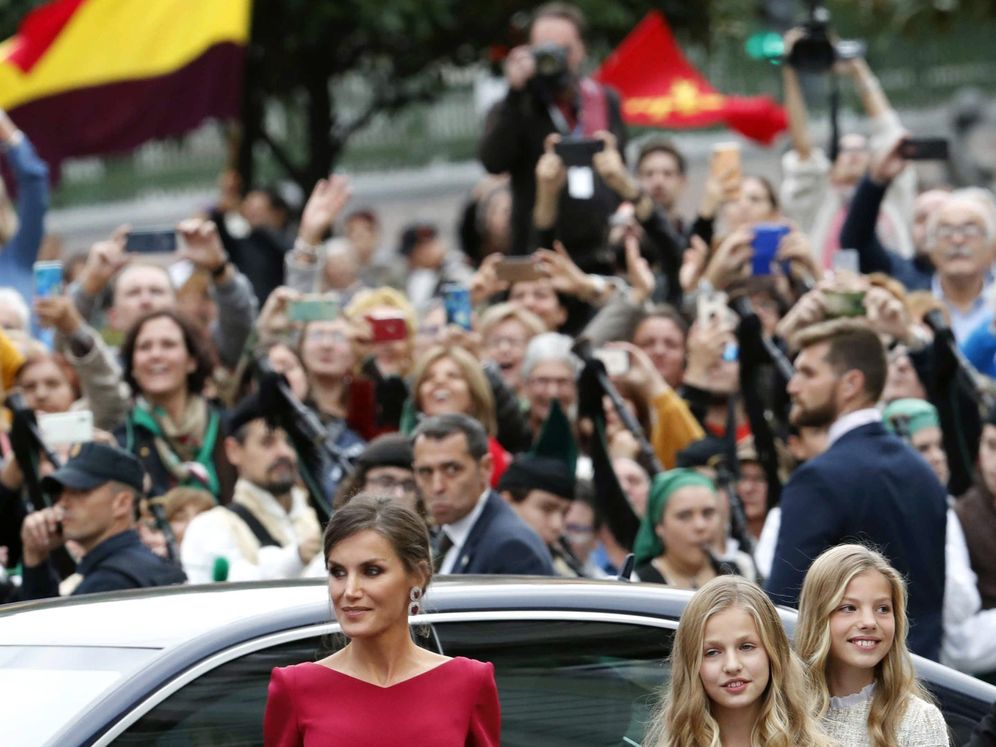 Foto: La reina Letizia, en su reciente visita a Asturias. (EFE)