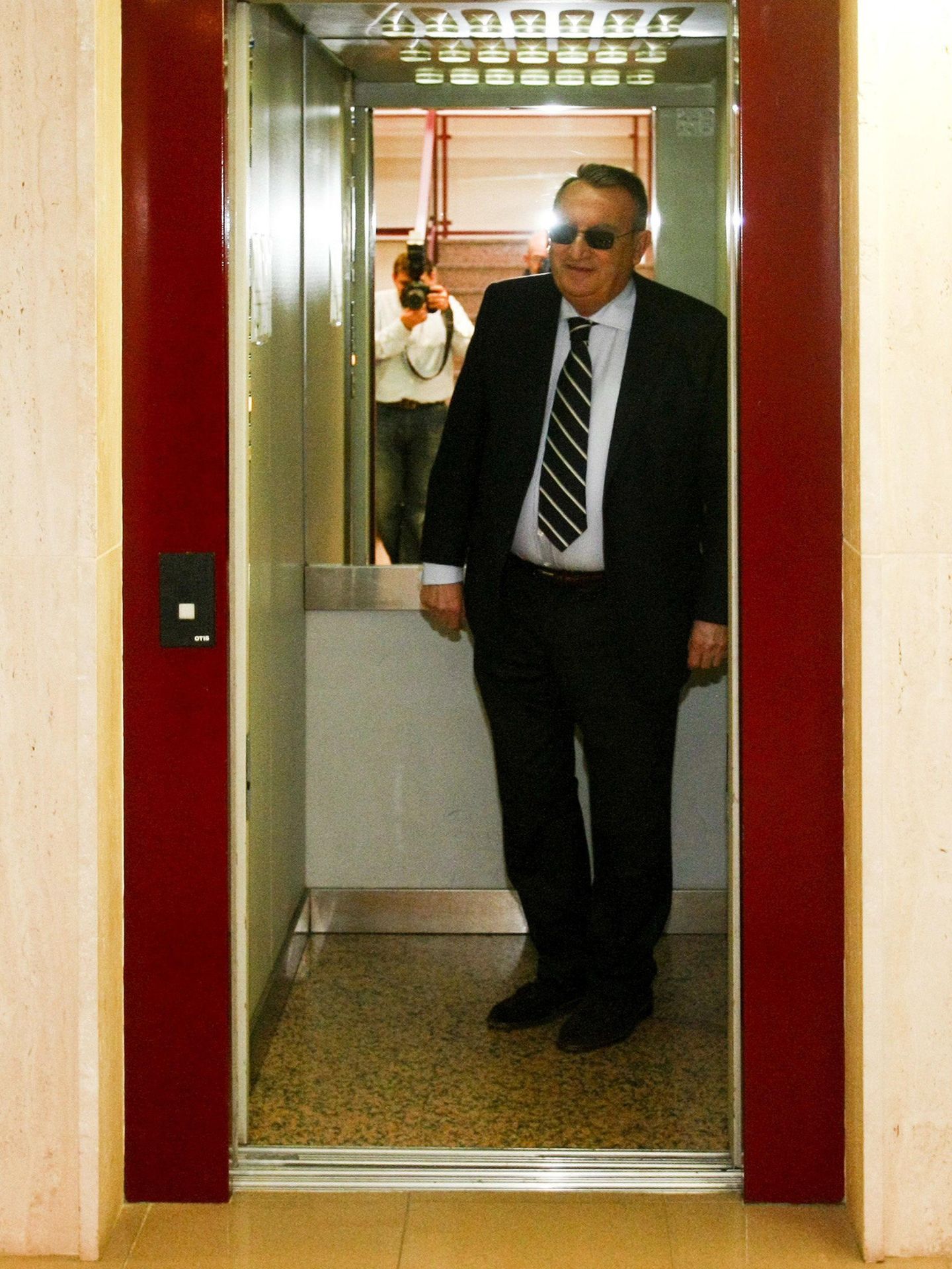 Carlos Fabra, el día en que renunció a su puesto de secretario general de la Cámara de Castellón tras ser condenado por delito contra la Hacienda Pública. 