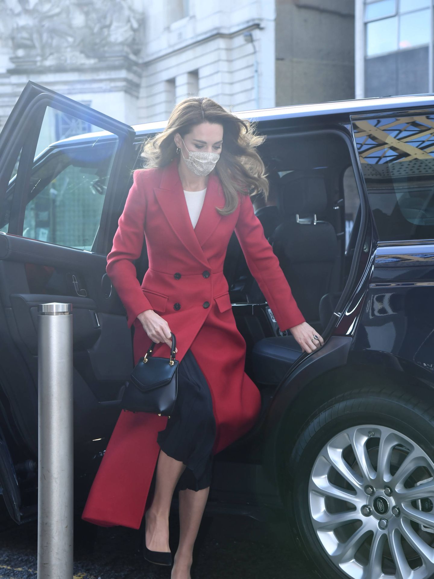 Kate Middleton y su último abrigo. (Getty)