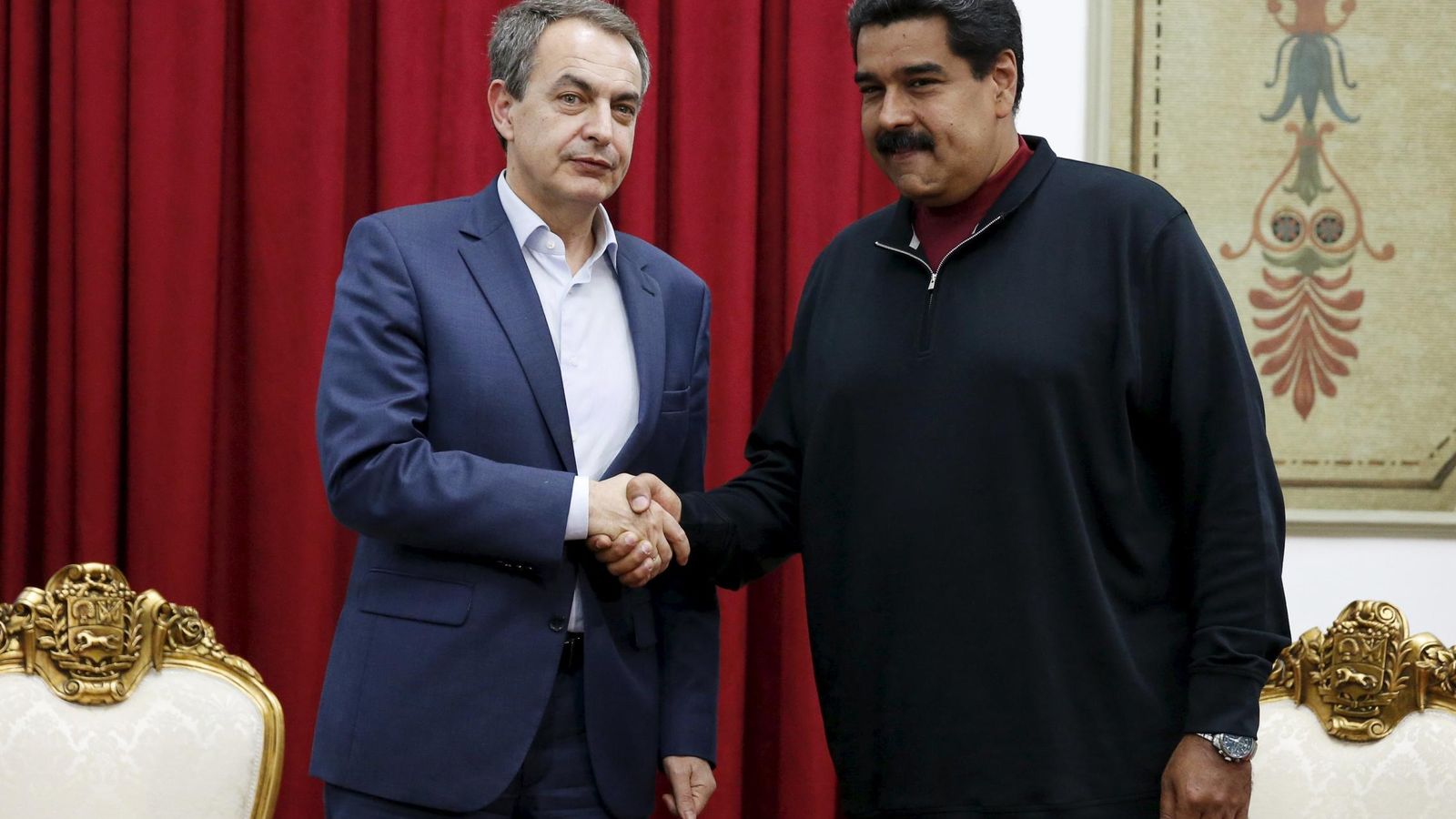 Foto: José Luis Rodríguez Zapatero junto al presidente de Venezuela, Nicolás Maduro, el pasado 5 de diciembre. (Reuters)