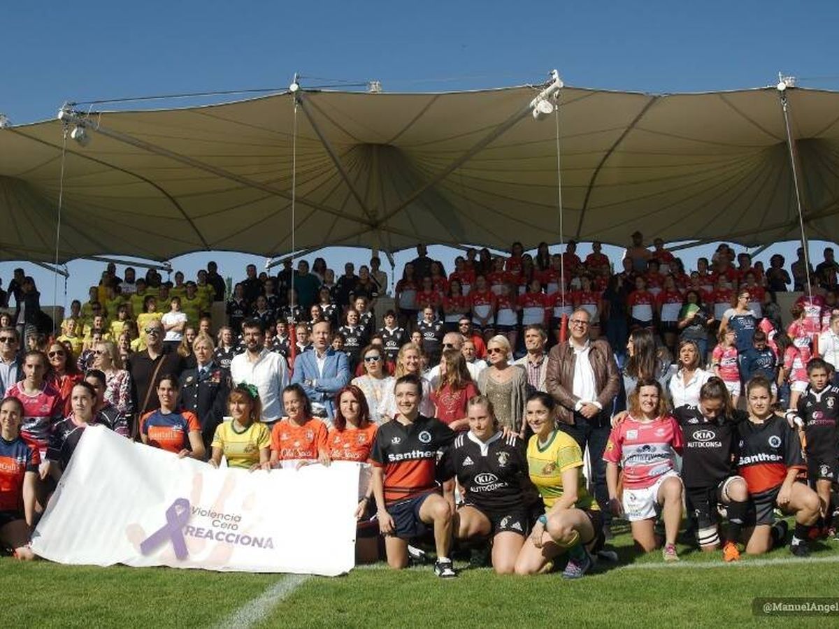 Foto: Imagen de la última edición del torneo de rugby celebrada en 2019 en Valladolid contra la violencia género. (Cedida)
