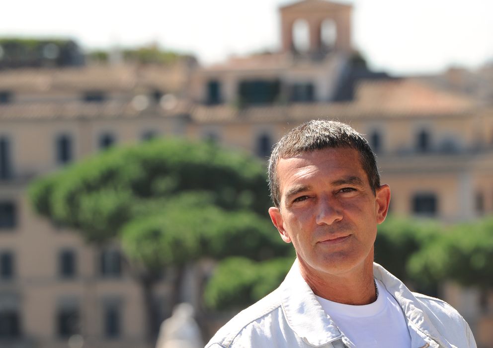 Foto: El actor Antonio Banderas en la presentación de 'La piel que habito' en Roma en septiembre de 2011 (Gtres)