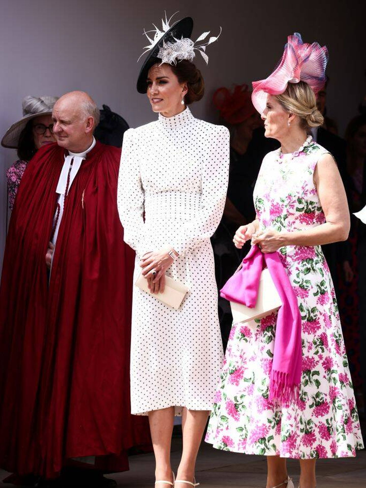 Kate Middleton y Sophie de Edimburgo, durante el acto. (Getty Images)