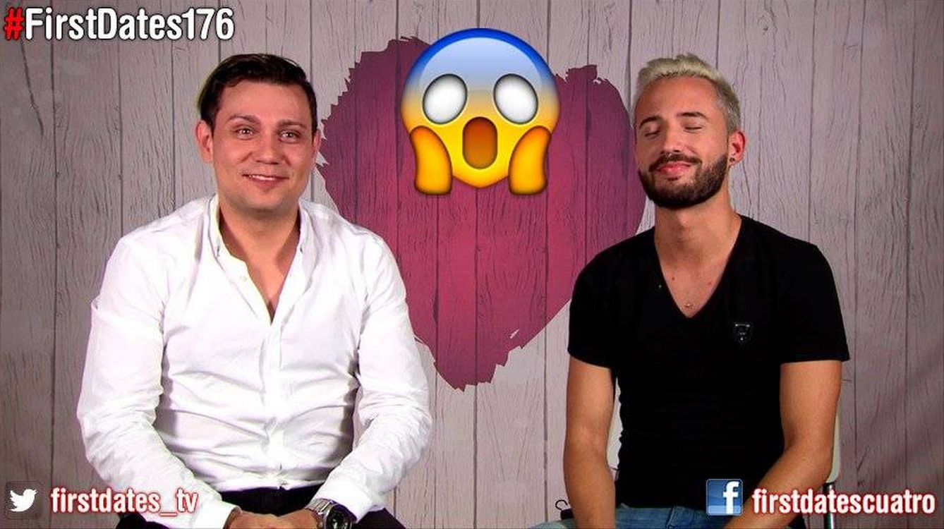 Rogeiro y Aitor en 'First Dates'