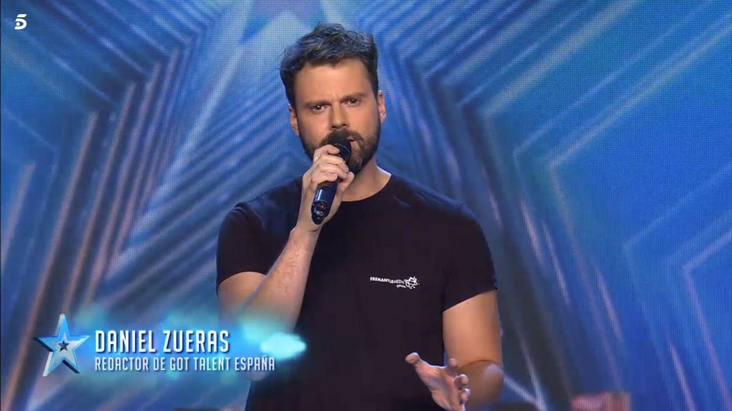 Daniel Zueras cantando den 'Got talent'. (Mediaset España)