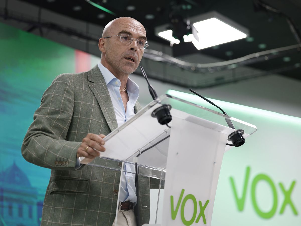 Foto: El vicepresidente de Acción Política de Vox, Jorge Buxadé. (EFE/Mariscal)