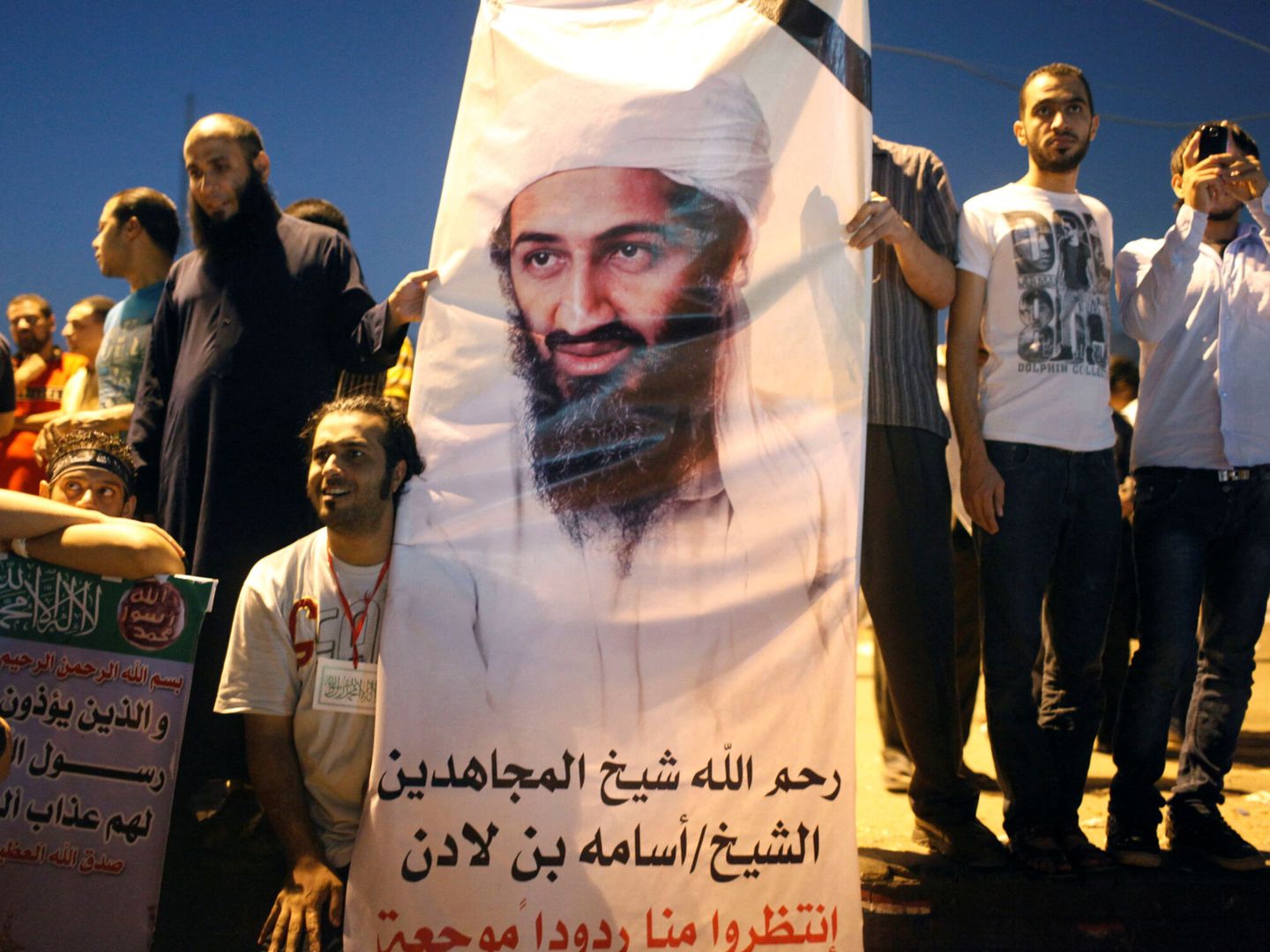 La imagen de Osama Bin Laden sigue siendo un reclamo. (EFE)