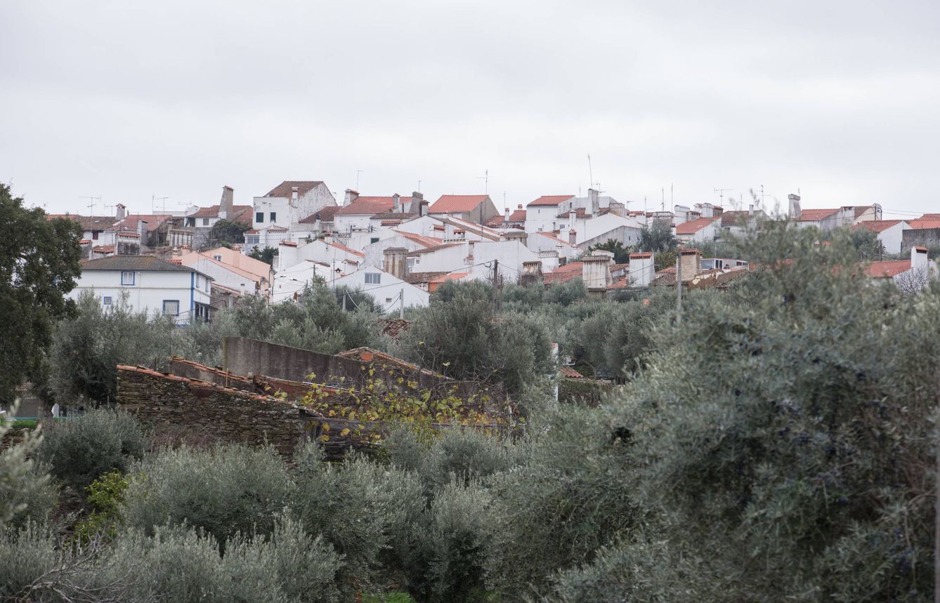 Vista de Montalvao, en Portugal, a escasos kilómetros de la frontera española. (D. B.)