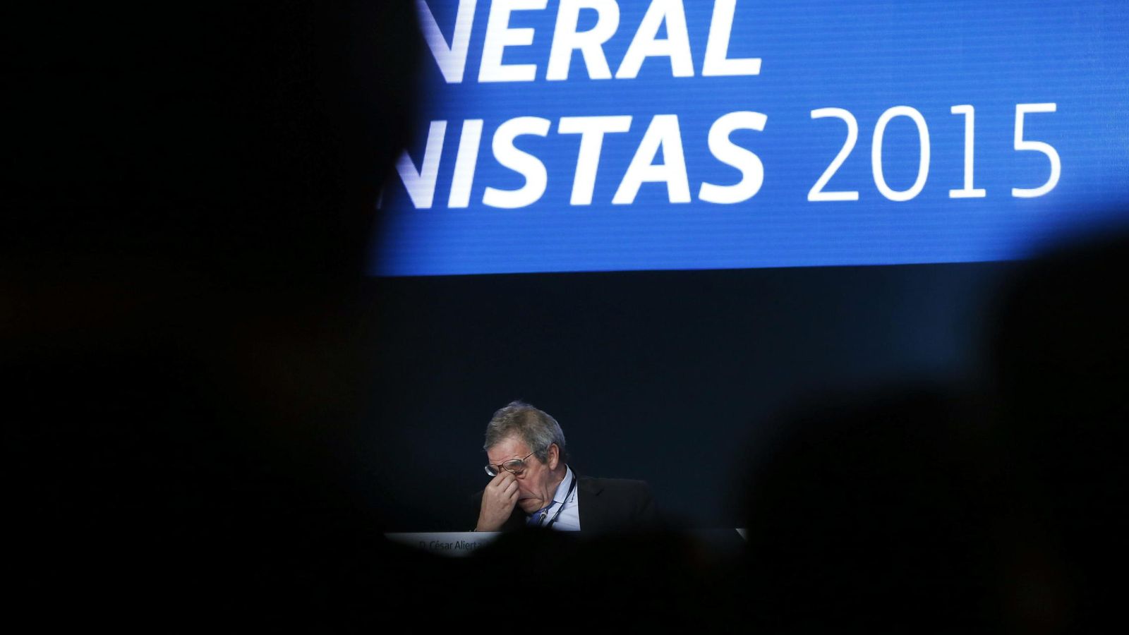 Foto: El presidente de Telefónica, César Alierta, durante la Junta de Accionistas celebrada en Madrid en junio de este año. (EFE)