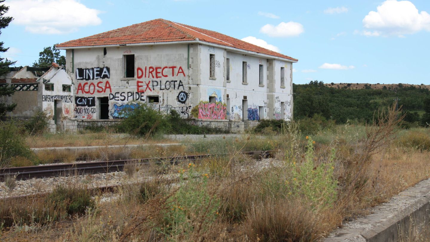 Estación de tren abandonada de Gascones de Lozoya. (A. M.)