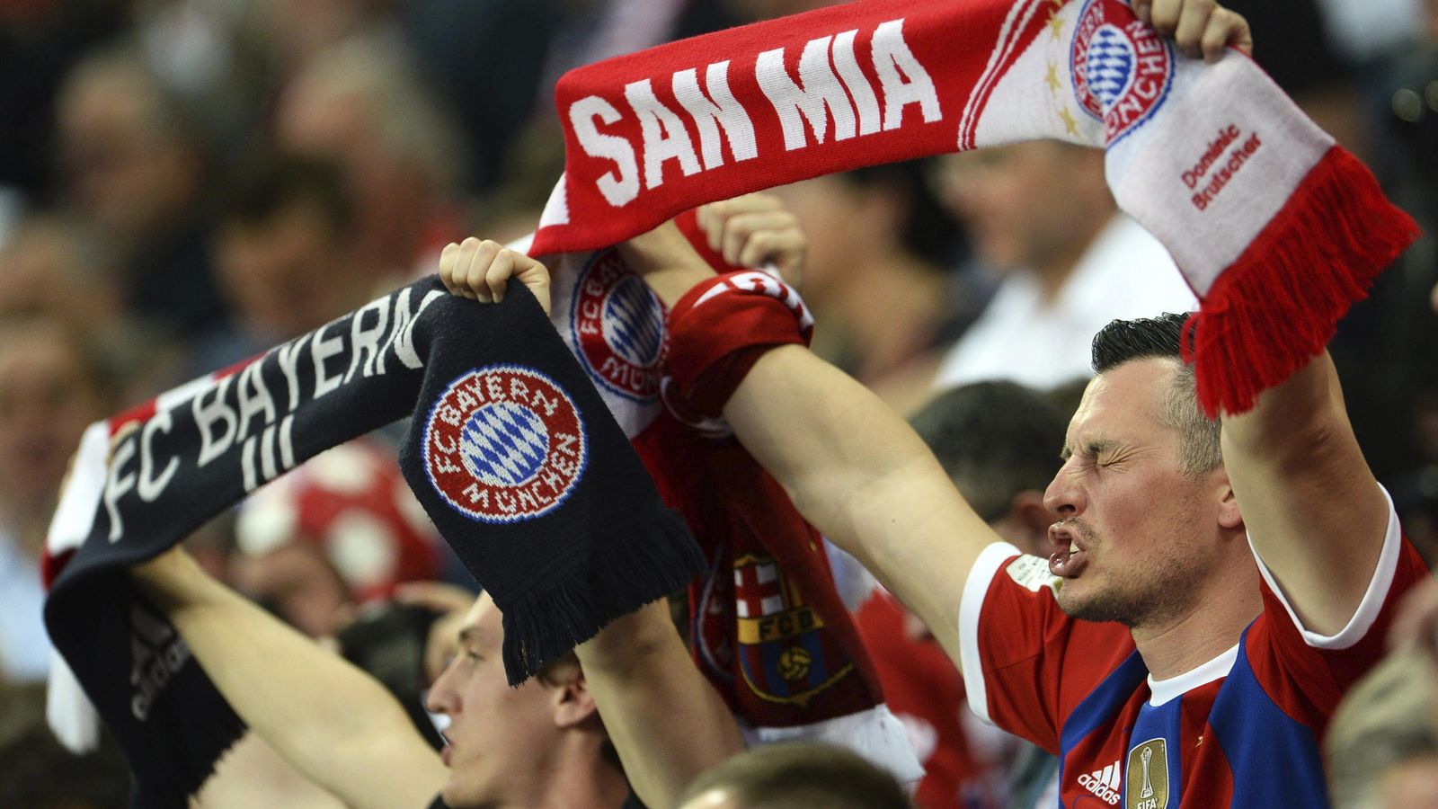 Foto: Aficionados del Bayern (Efe).
