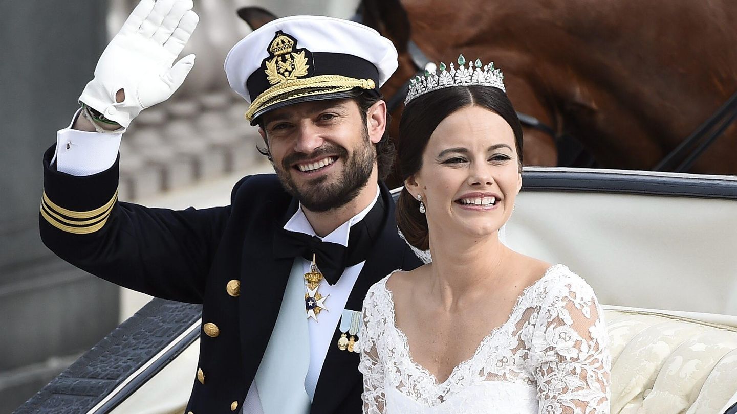 Carlos Felipe y Sofía el día de su boda (EFE)