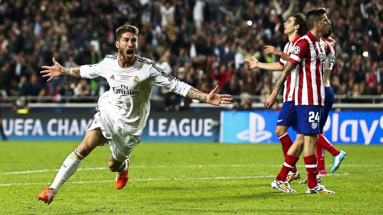 Foto: El gol de Sergio Ramos en Lisboa cambió la historia del Madrid. (EFE/Jose Sena Goulao)