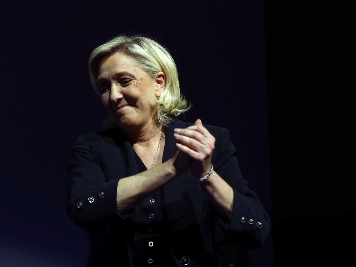 Foto: La líder de Agrupación Nacional, Marine Le Pen. (Reuters/Yves Herman)