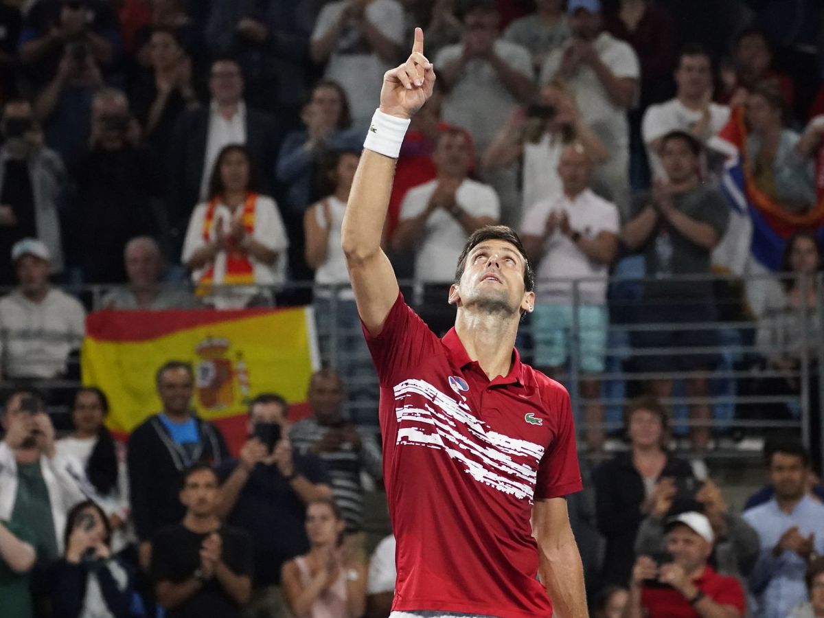 Foto: Novak Djokovic, el pasado mes de enero, en la ATP Cup. (EFE)