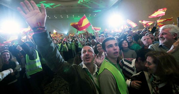 Foto: Vox celebra los resultados en las elecciones de Andalucía (EFE)