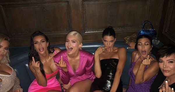Foto: Todas las componentes del clan Kardashian-Jenner durante la fiesta de cumpleaños de Kylie. (Imagen: Instagram)