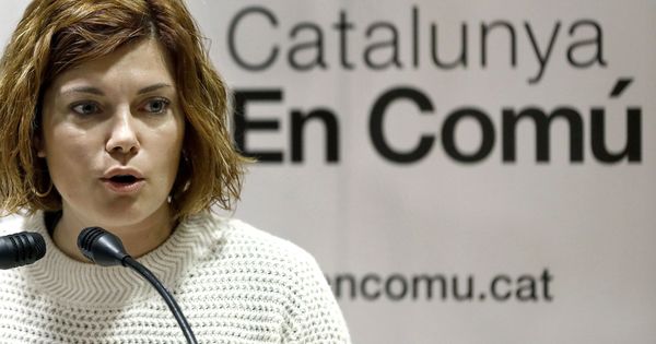 Foto: La portavoz de Catalunya en Comú, Elisensa Alamany, durante una comparecencia pública. (EFE)