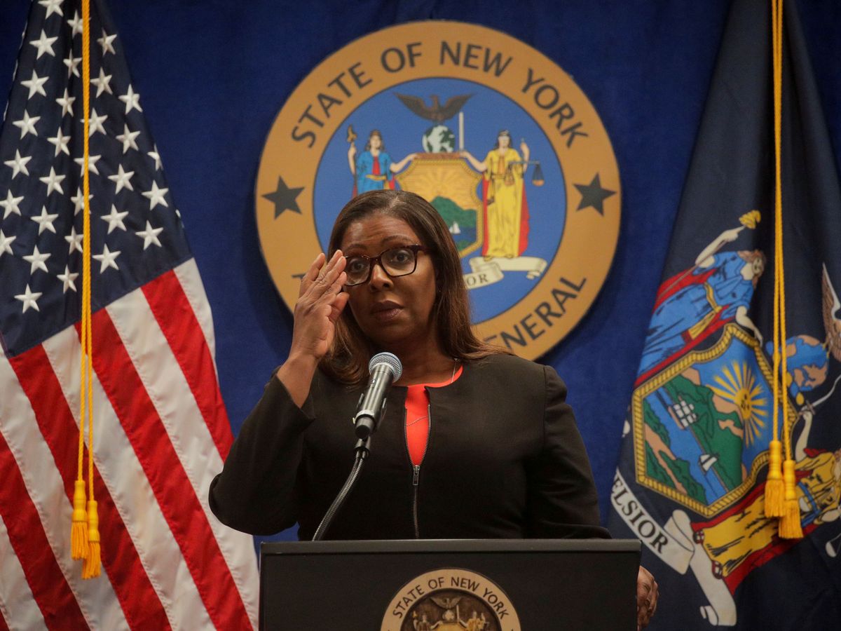 Foto: La fiscal general de Nueva York, Letitia James. (Reuters)