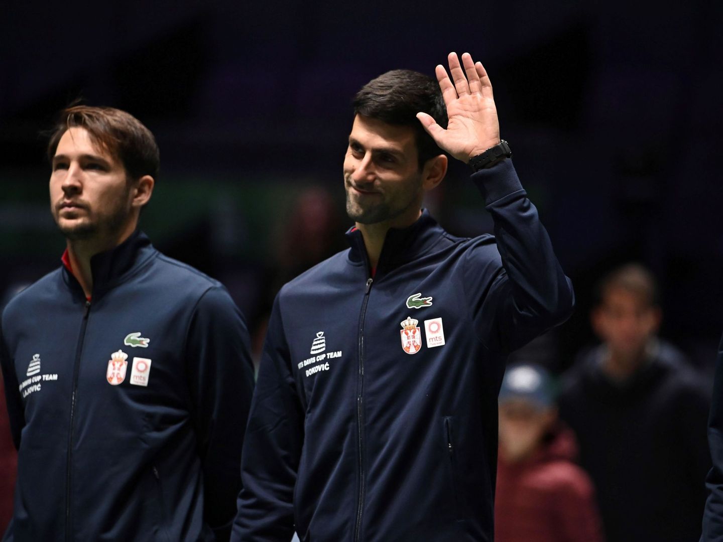 Djokovic, con Serbia durante la pasada Copa Davis disputada en Madrid. (EFE)