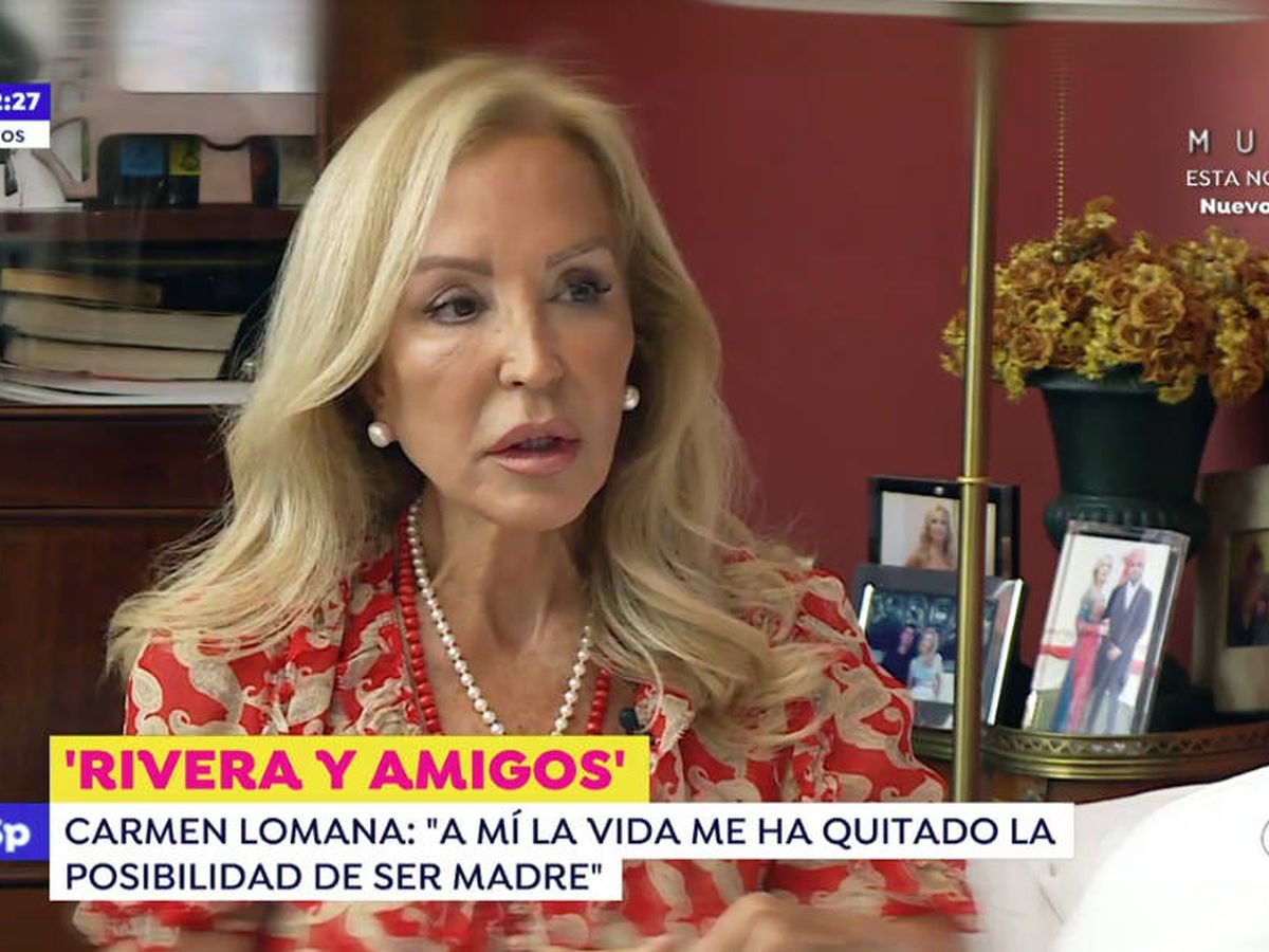 Foto: Carmen Lomana, en 'Espejo público'. (Antena 3)