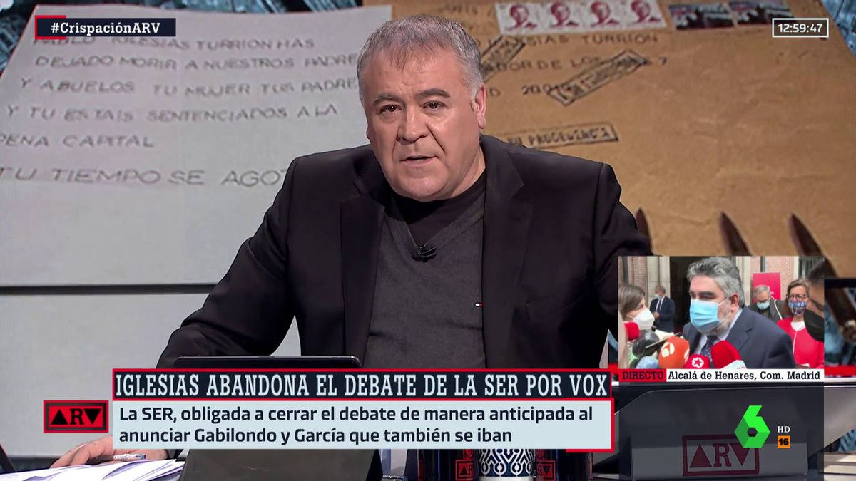 Ferreras, obligado a replantearse el debate político sobre Madrid previsto en La Sexta