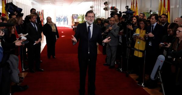 Foto: El presidente del Gobierno, Mariano Rajoy, durante las declaraciones que realizó en el Congreso de los Diputados. (EFE)