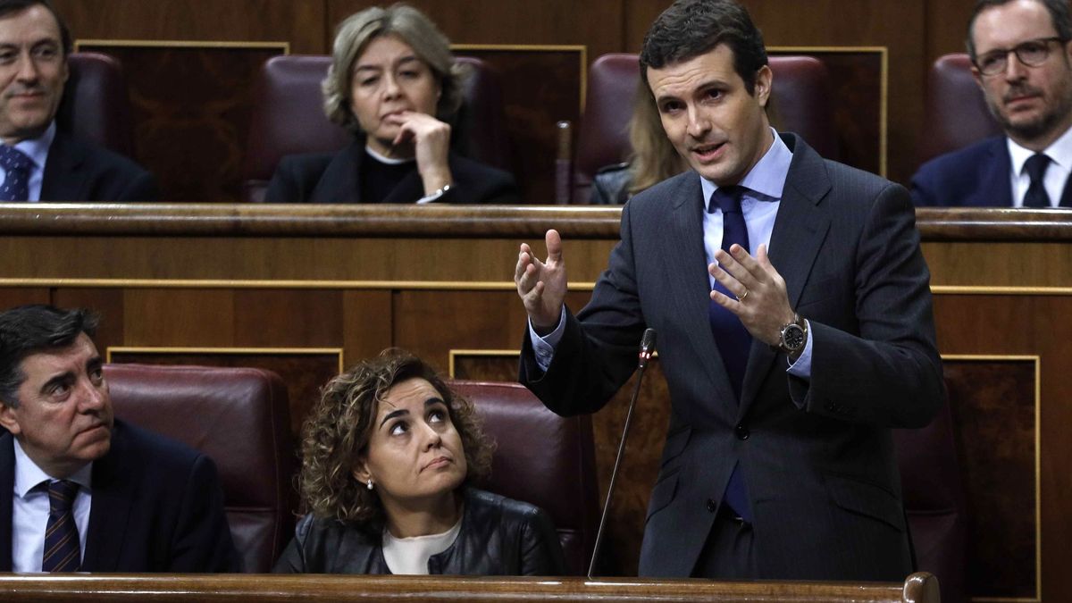 Casado acusa a Sánchez de implorar a Torra, un político que propone "derramar sangre"