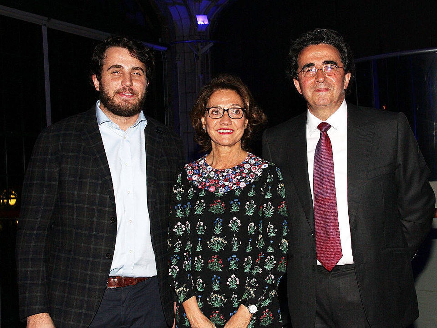 Santiago Calatrava, Robertina Marangoni y su hijo Gabriel, en Nueva York. (Getty)