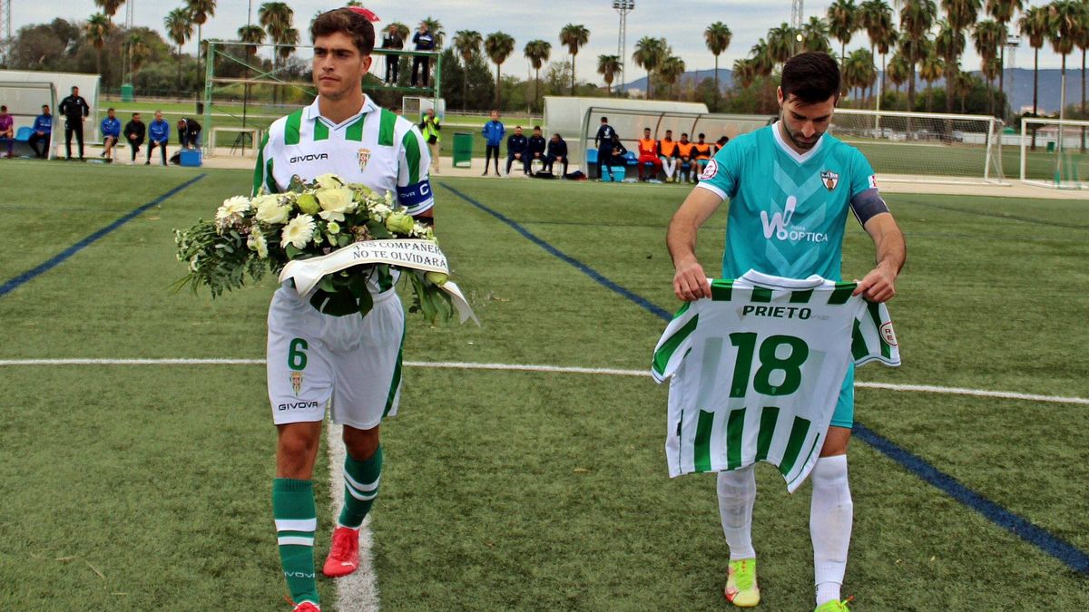 "Tus compañeros no te olvidarán": el emotivo homenaje del Córdoba C.F. a Álvaro Prieto