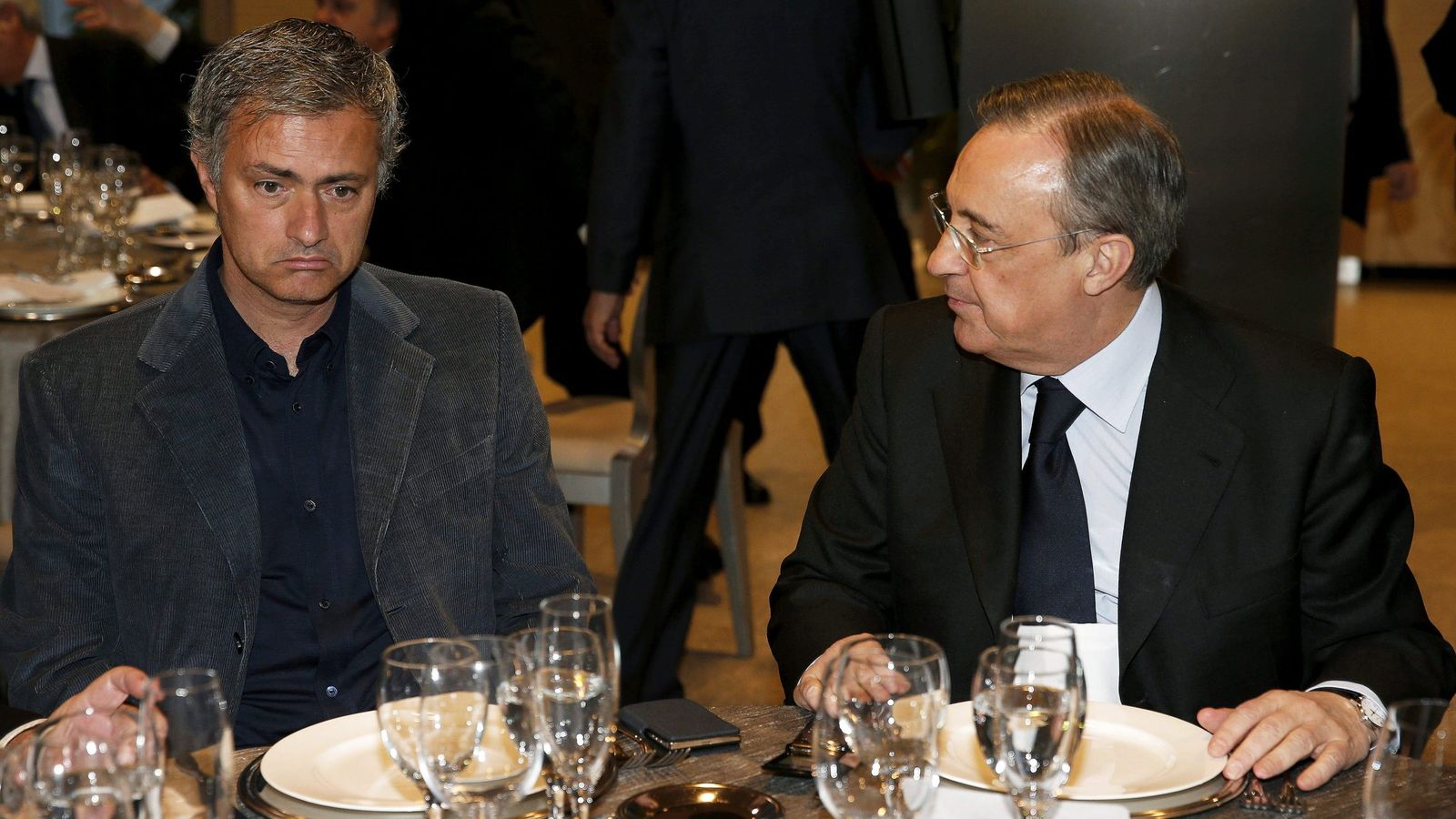 Foto: José Mourinho y Florentino Pérez, durante la etapa del portugués en el Real Madrid. (EFE)