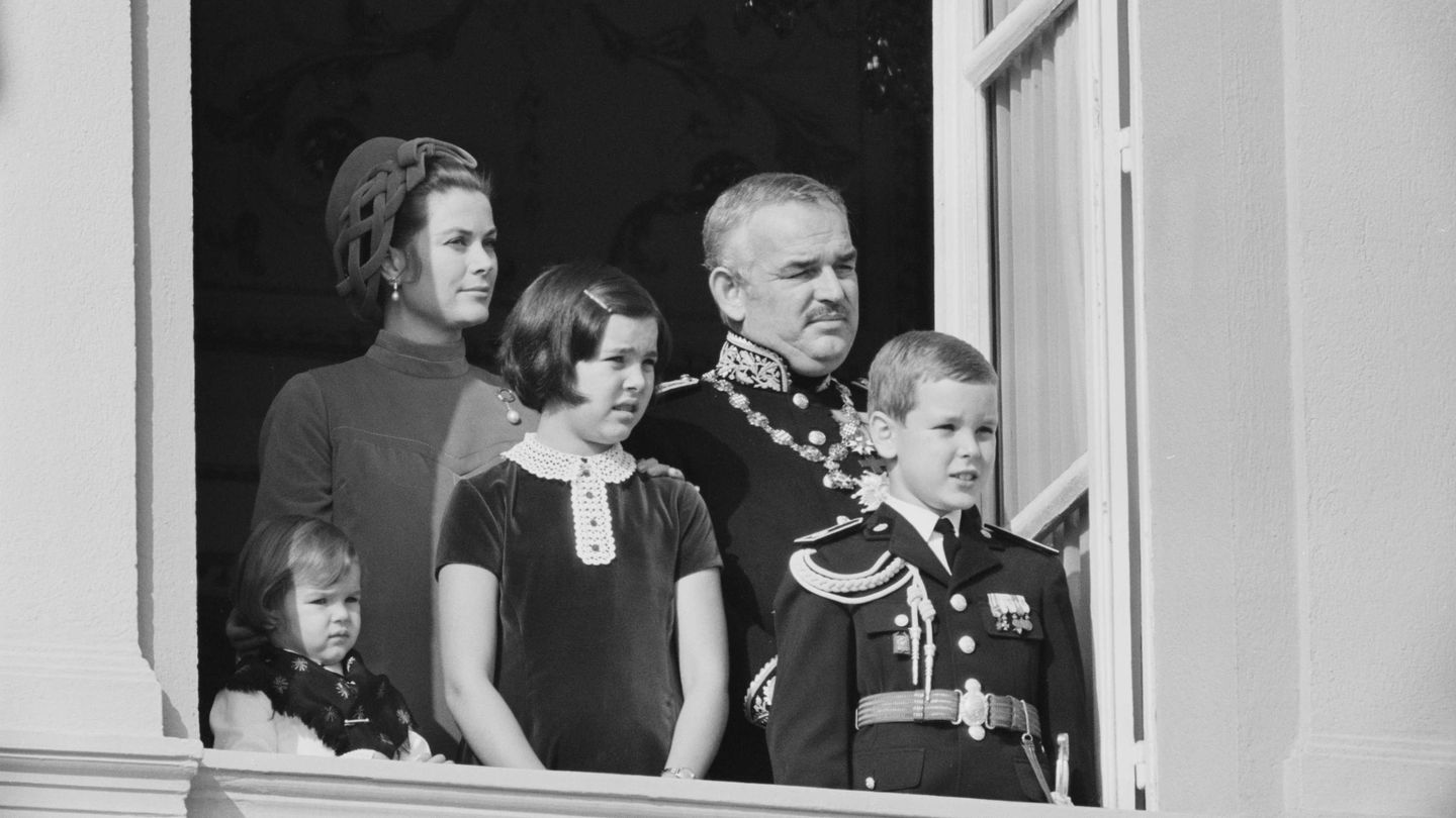 La familia real celebrando el Día Nacional de Mónaco 1967. (Rene Maestri/Sygma/Getty)