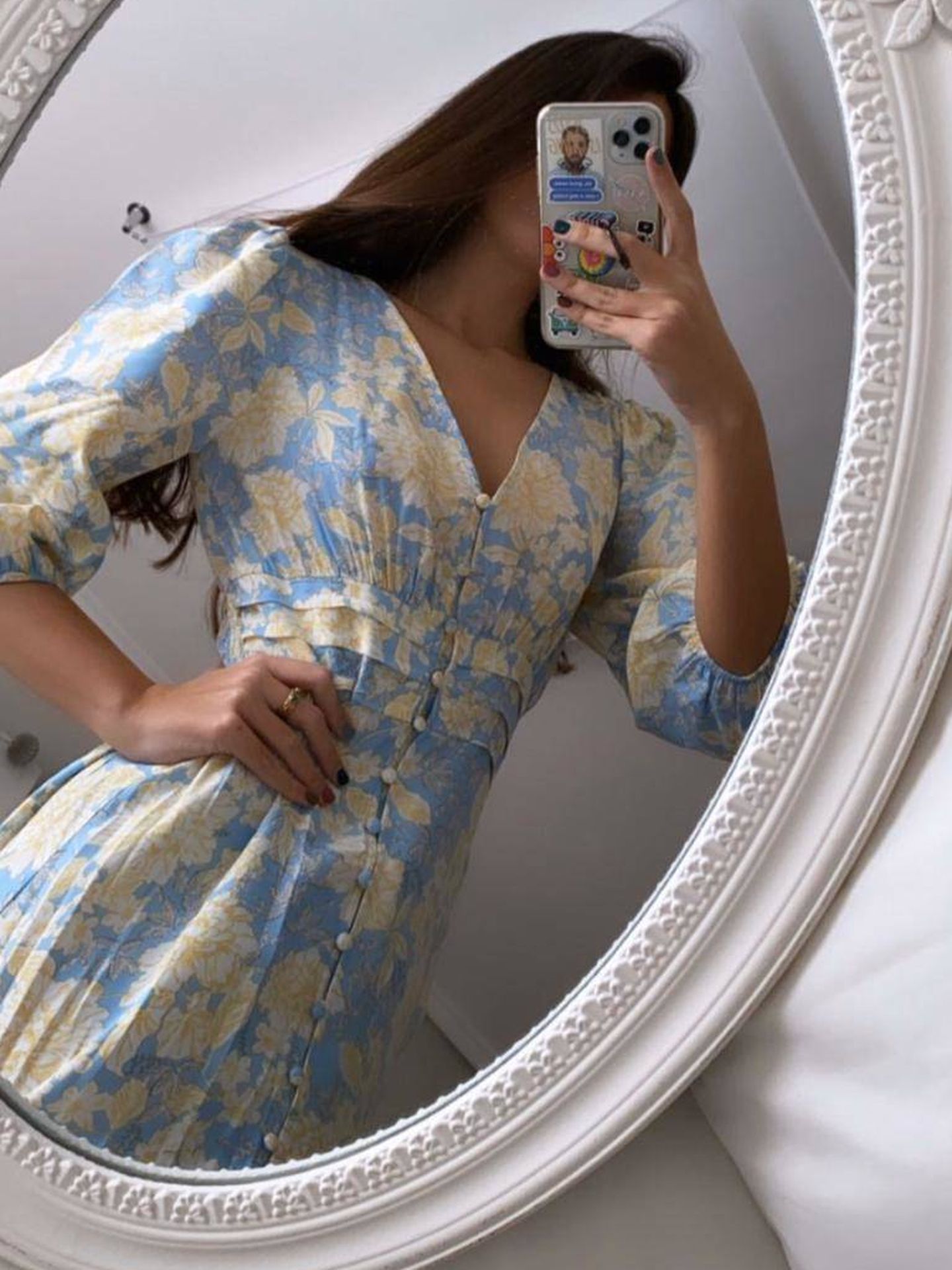Marta Lozano con el vestido de Zara. (Instagram, @martalozanop)
