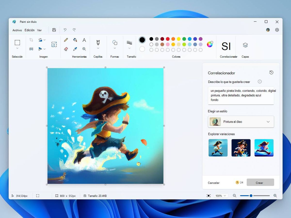 Foto: Microsoft muestra cómo funciona Cocreator en Paint (Microsoft)