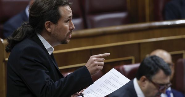 Foto: El secretario general de Podemos, Pablo Iglesias, en el Congreso de los Diputados. (EFE)