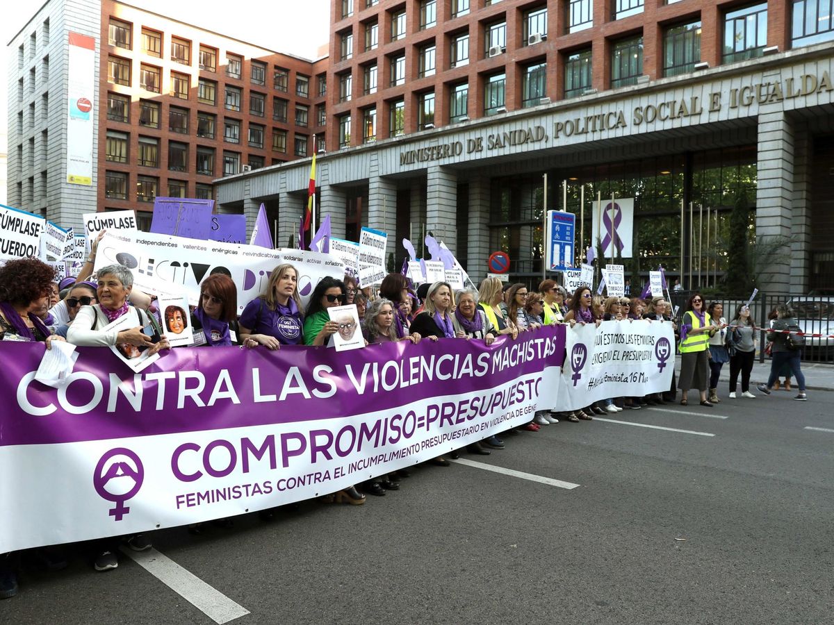 Foto: Manifestación contra la violencia de género en Madrid. (EFE)